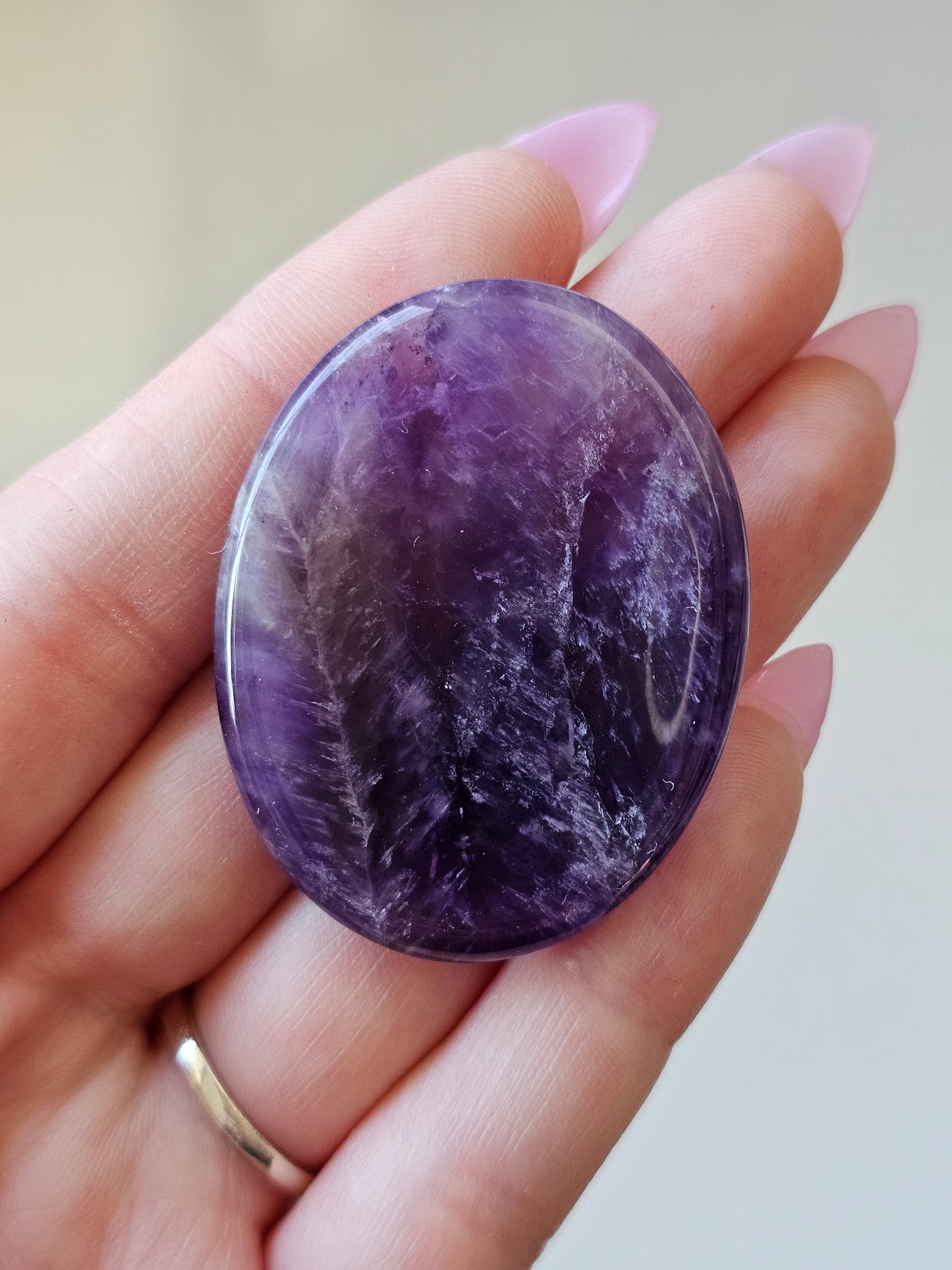 Amethyst Worry Stone