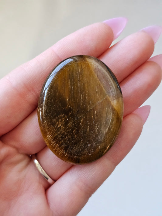 Tigers Eye Worry Stone