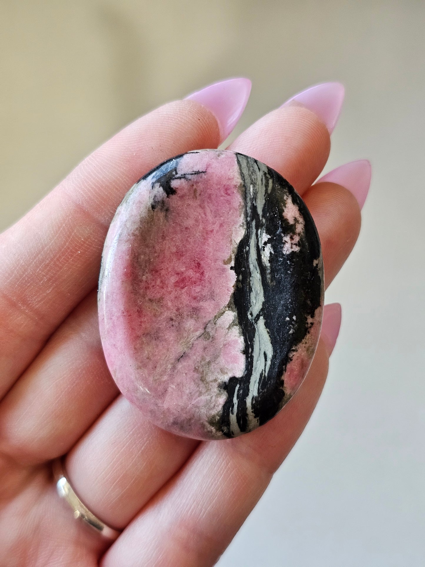 Rhodonite Worry Stones