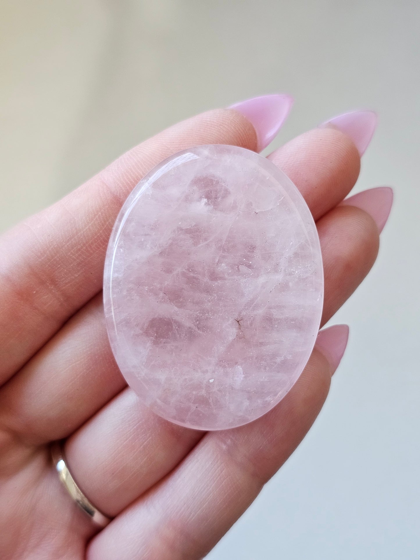 Rose Quartz Worry Stone