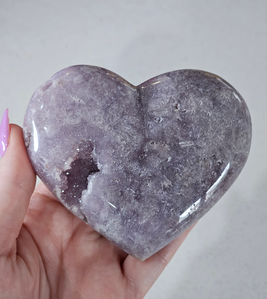 Pink Amethyst Heart