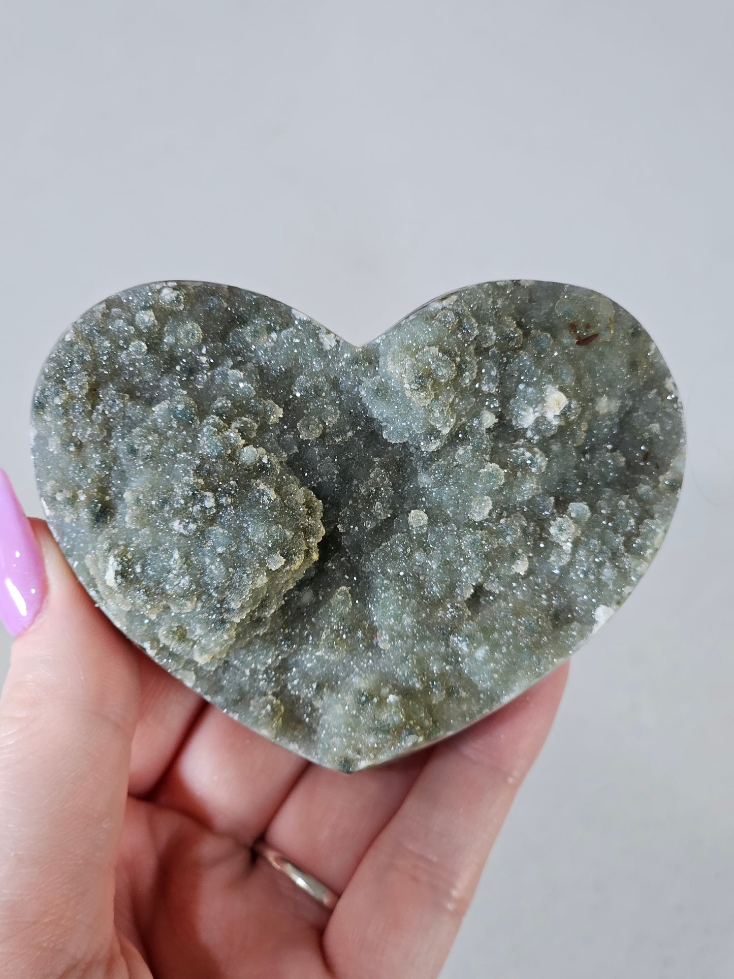 Green Amethyst Heart