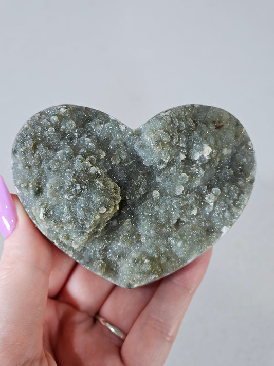 Green Amethyst Heart