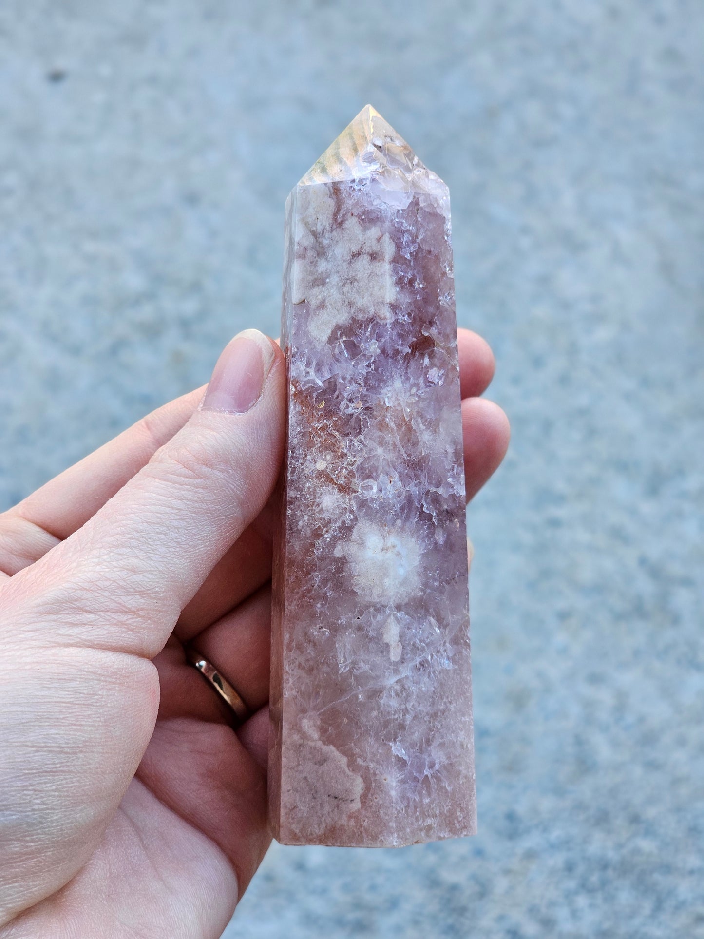 Amethyst Flower Agate Tower