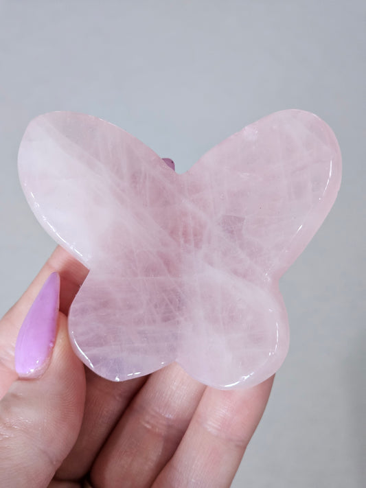 Rose Quartz Butterfly