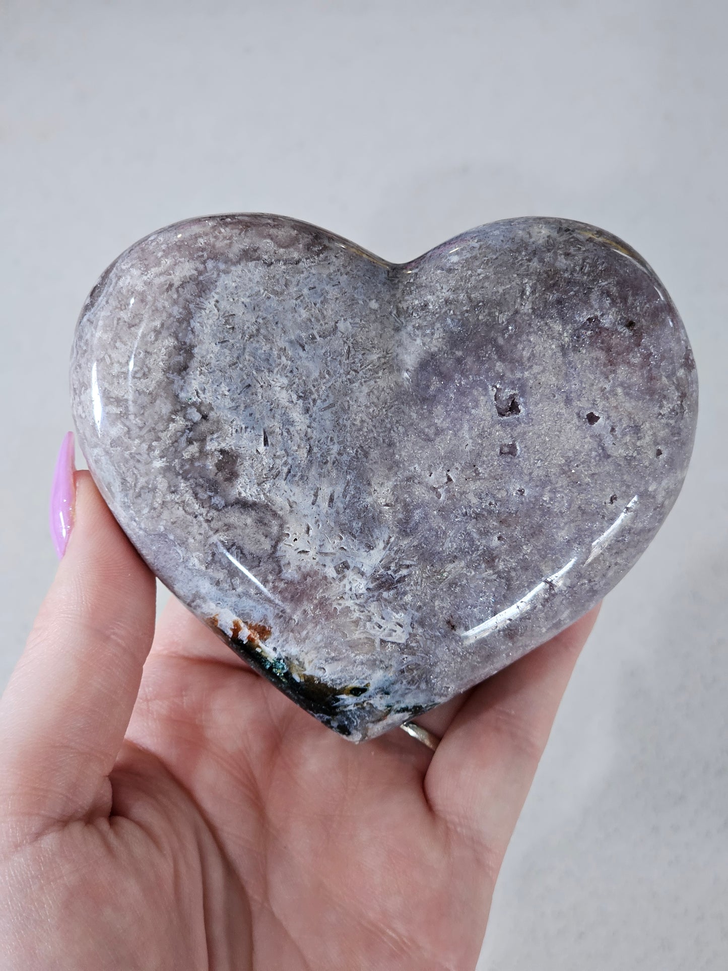 Pink Amethyst Heart