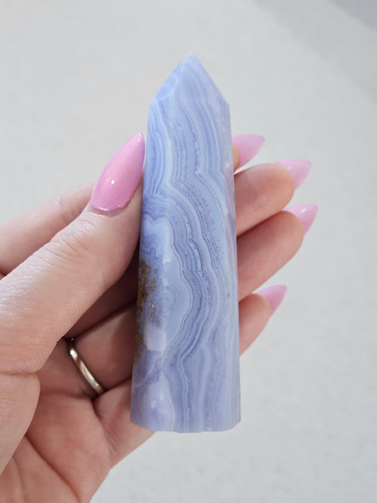 Blue Lace Agate Tower