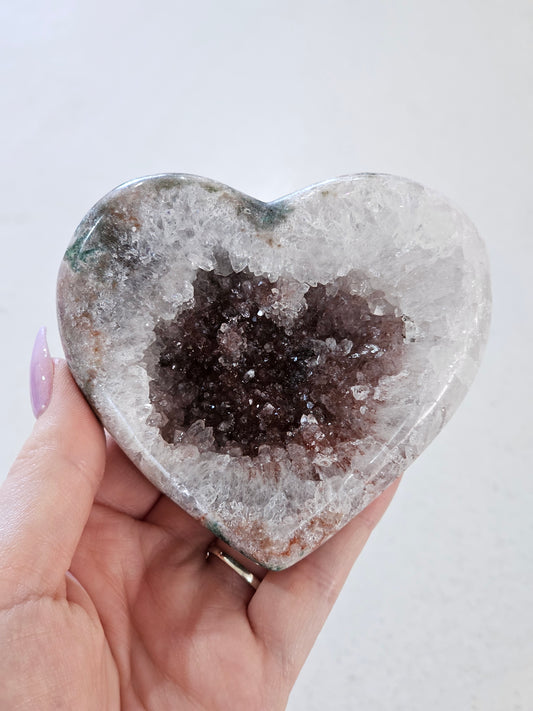 Pink Amethyst Heart