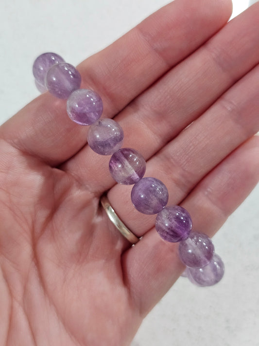 Purple Rainbow Fluorite Bracelet