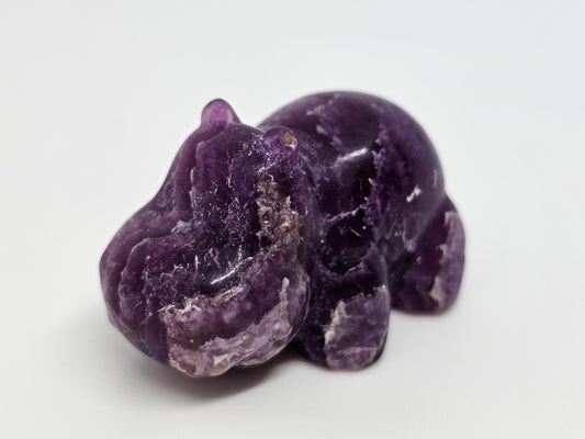 Fluorite Hippopotamus Carving