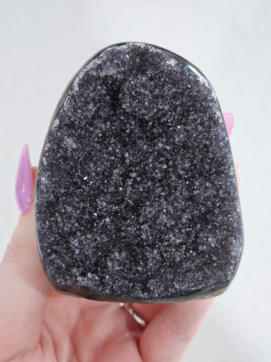 Black Amethyst Cut Base