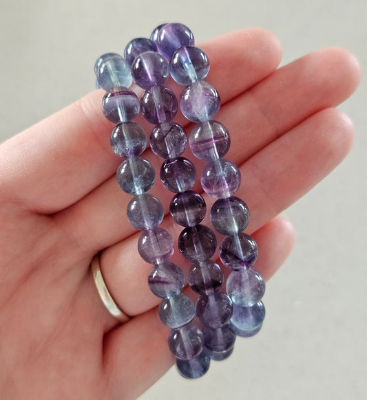 High Quality Blue/Purple Fluorite Bracelet