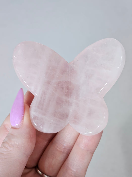 Rose Quartz Butterfly