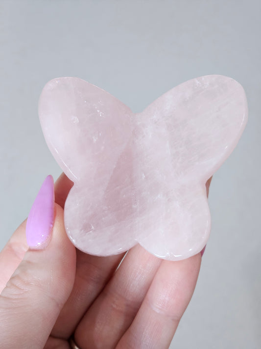 Rose Quartz Butterfly