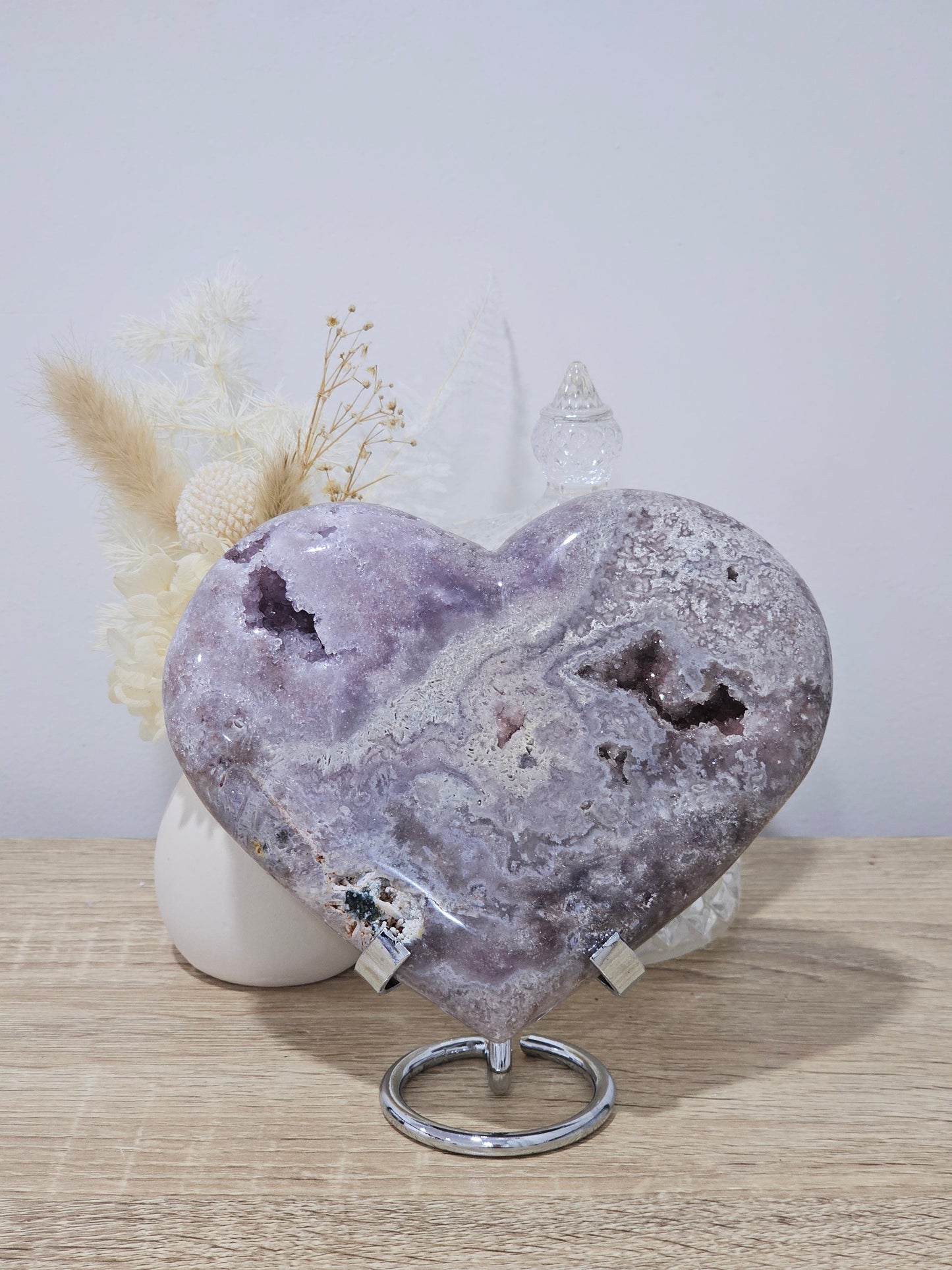 Pink Amethyst Heart