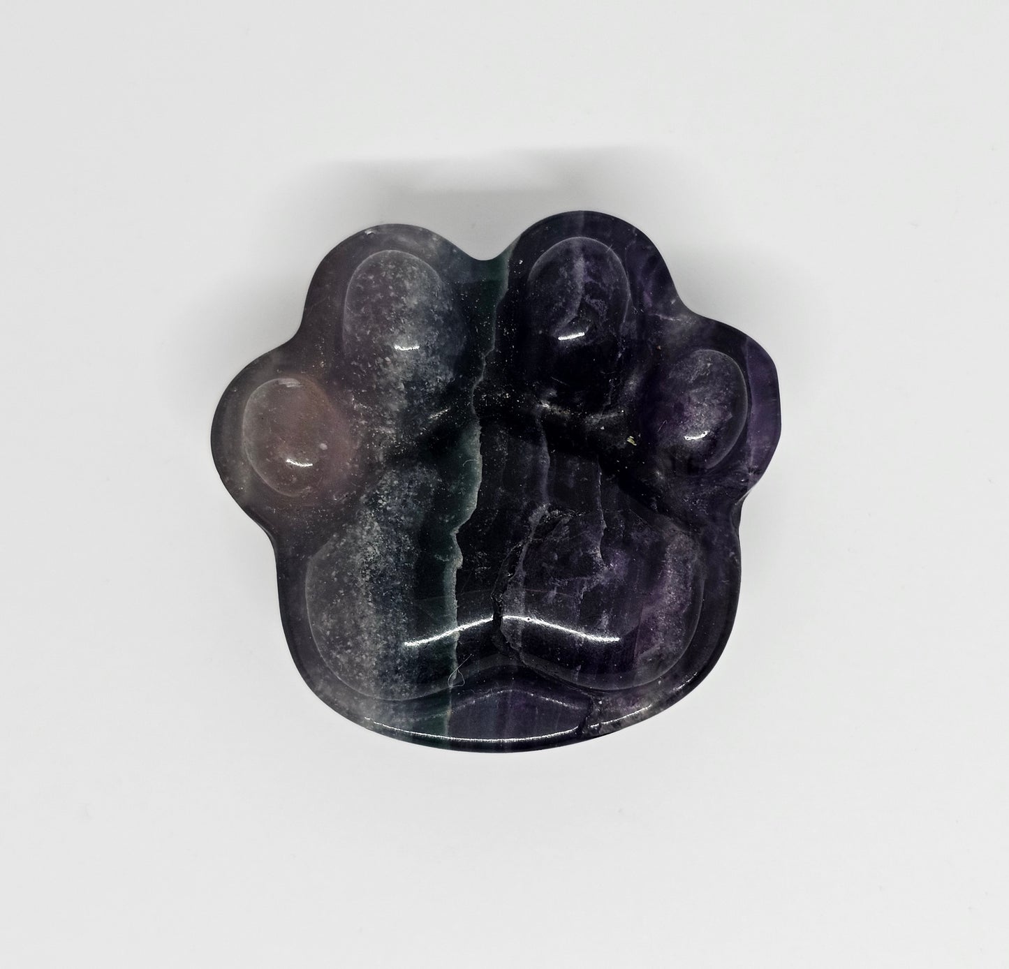 Rainbow Fluorite Paw Print