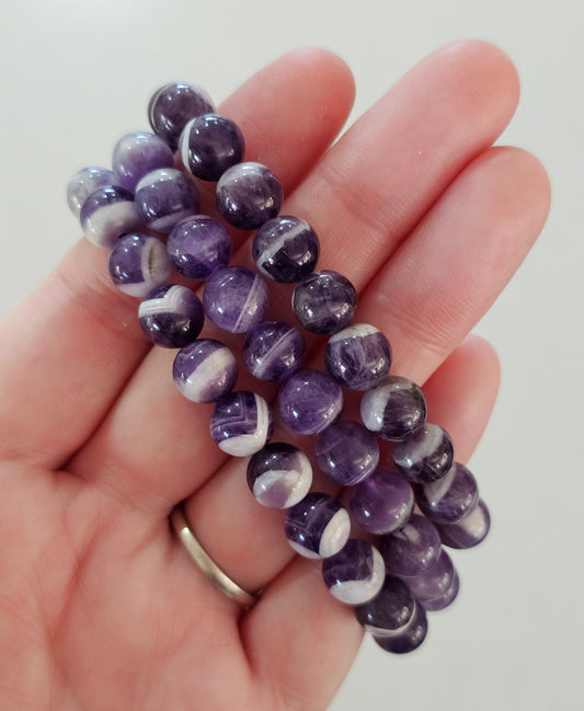 Chevron Amethyst Bracelet