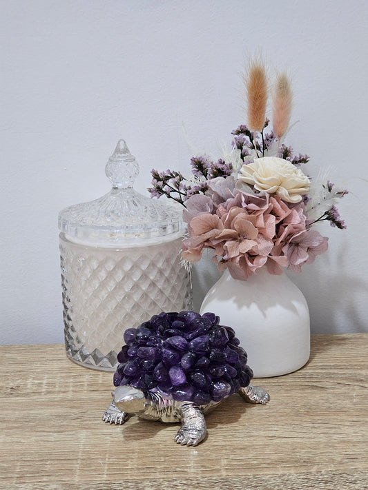 Amethyst Turtle Crystal Light