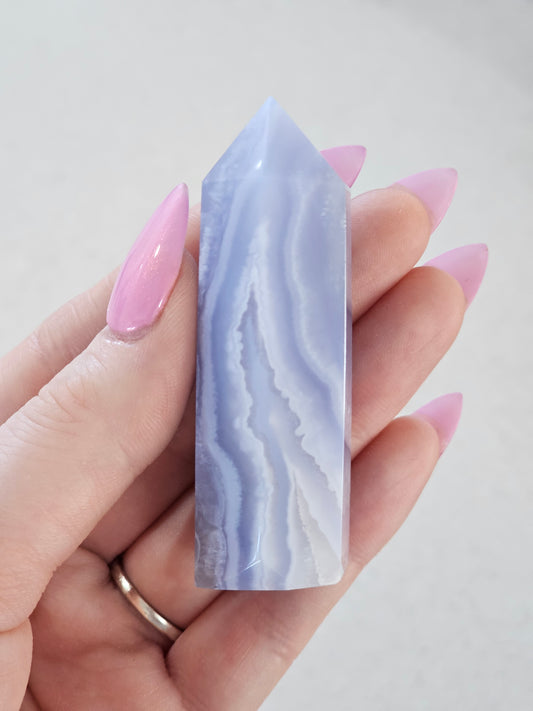 Blue Lace Agate Tower