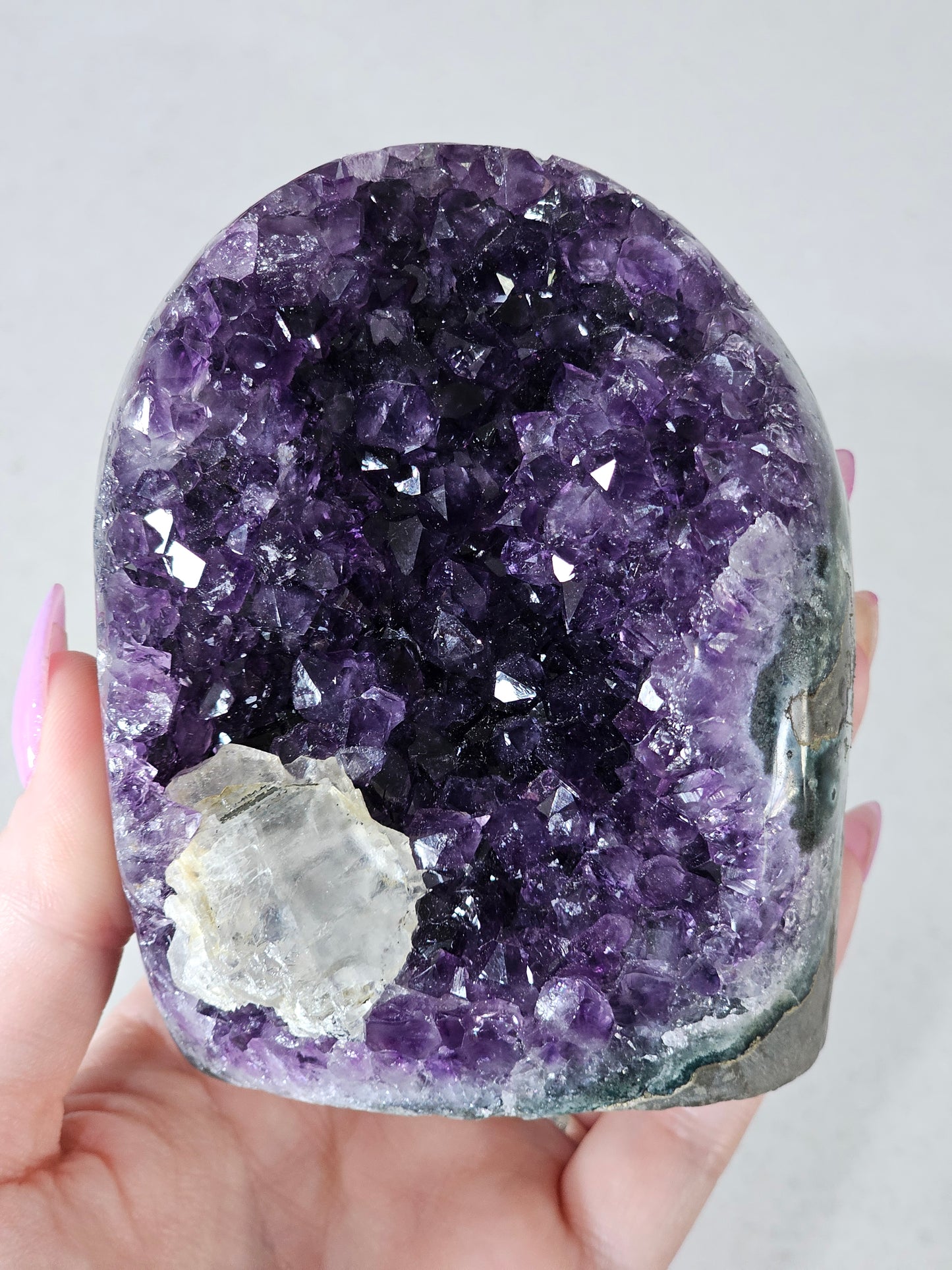 Polished Amethyst Cut Base