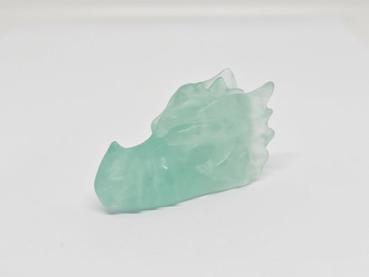 Green Fluorite Dragon Head