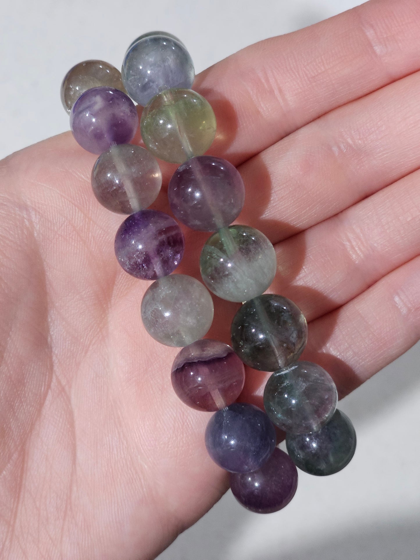 Large Rainbow Fluorite Bracelet