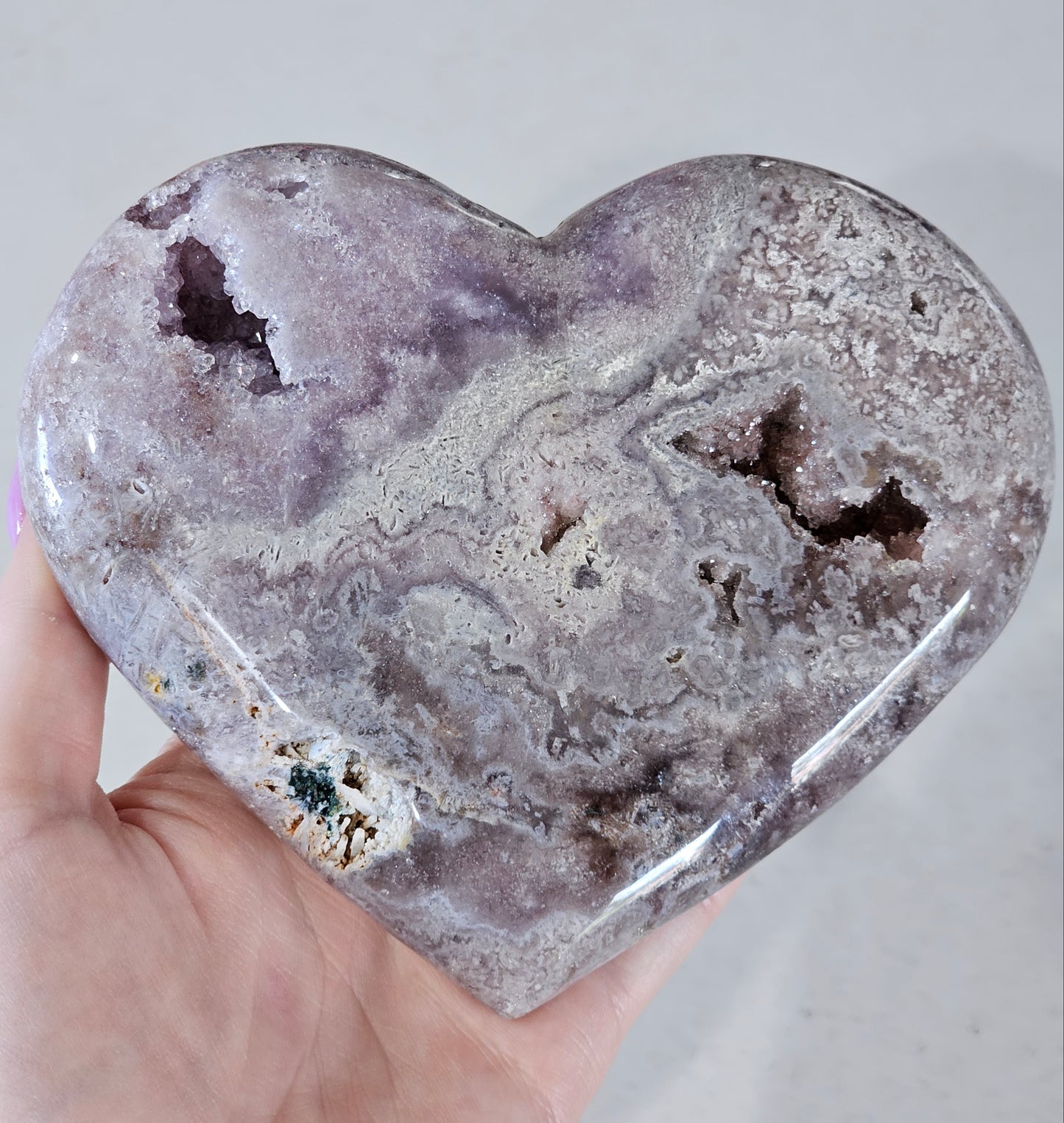 Pink Amethyst Heart