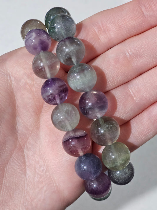 Large Rainbow Fluorite Bracelet