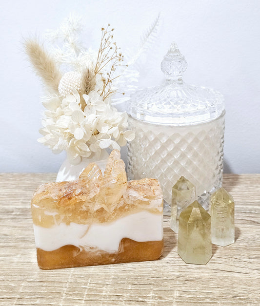 Sunbeam Citrine Crystal Soap