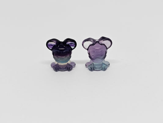 Mini Fluorite Mickey Mouse Carving