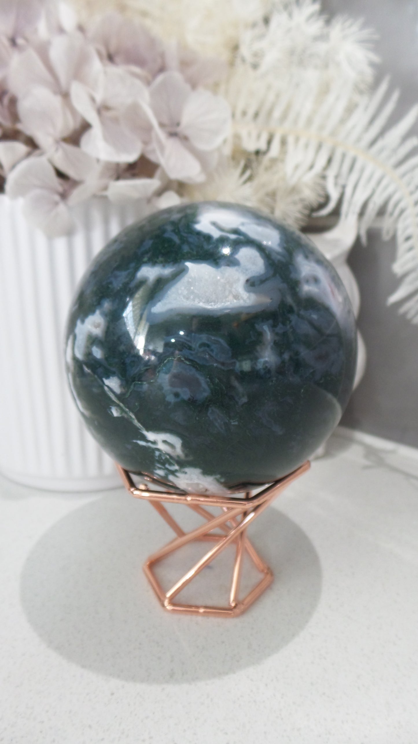 Moss Agate Sphere