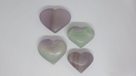 Lavender Fluorite Heart Intuitively selected