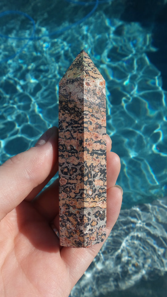 Leopard Skin Jasper Tower