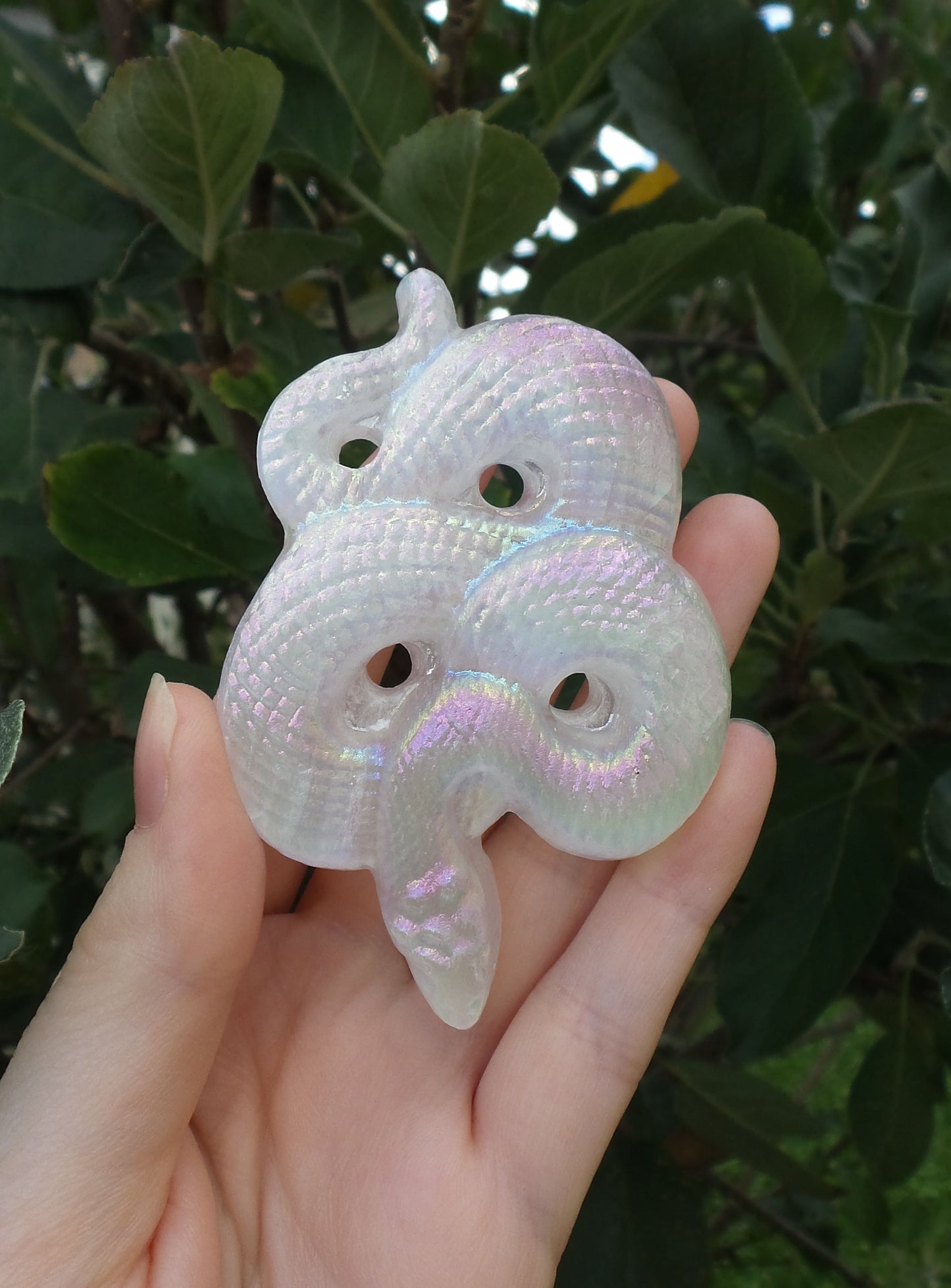 Aura Selenite Snake