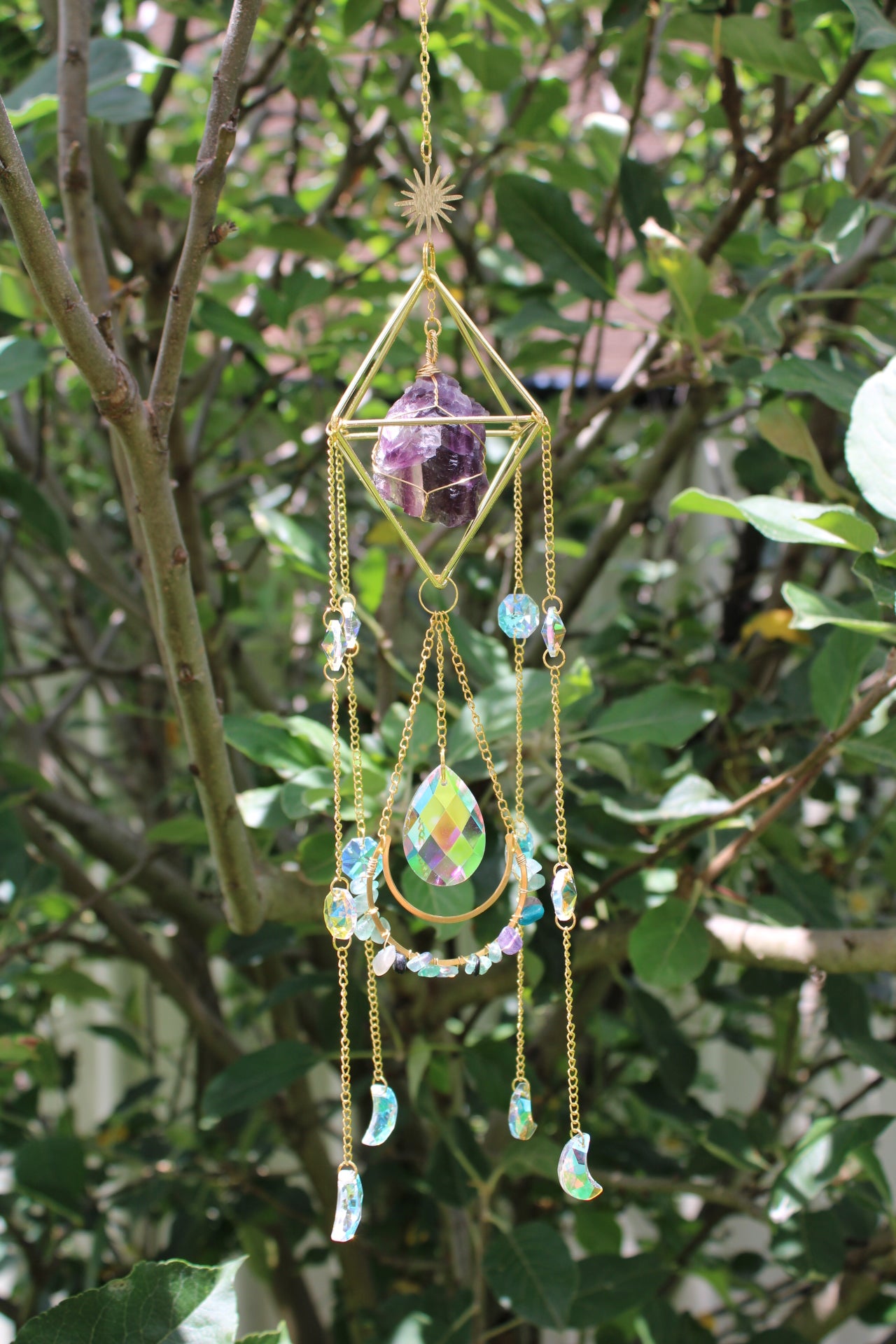 Rainbow Fluorite Suncatcher