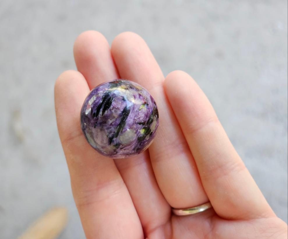 Charoite Sphere