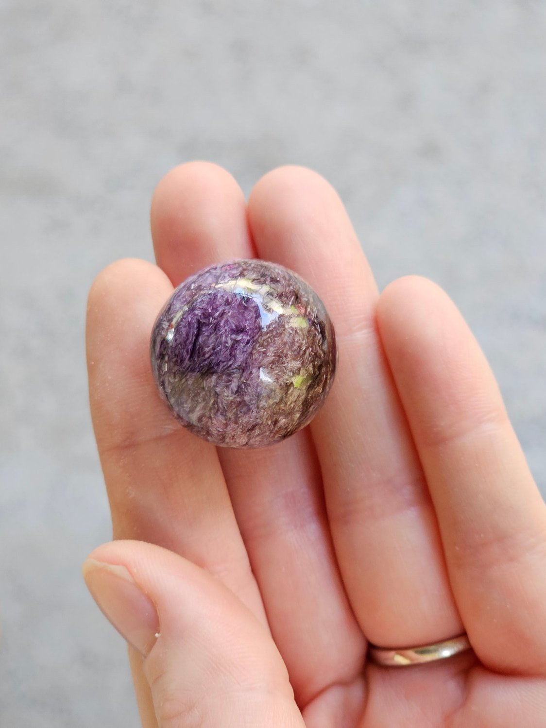 Charoite Sphere