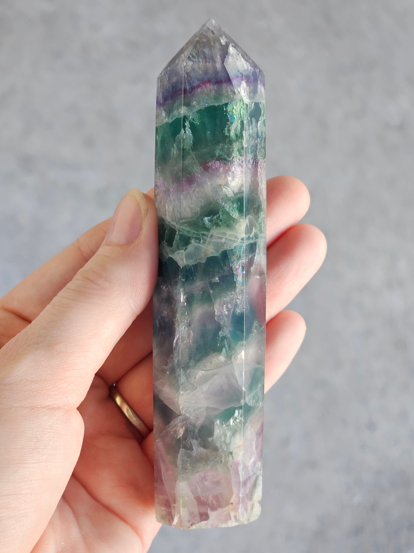 Rainbow Fluorite Tower