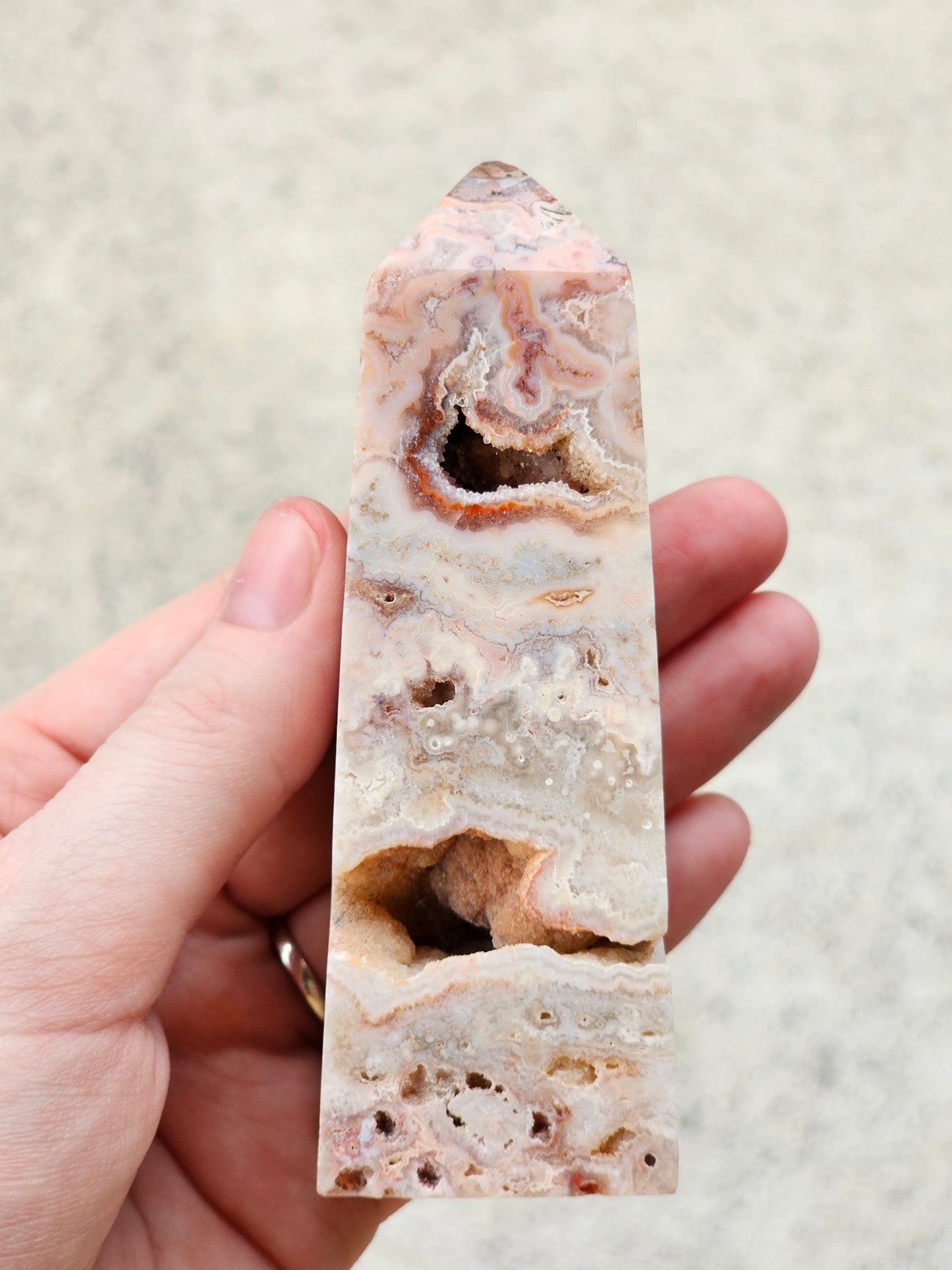 Crazy Lace Agate Tower