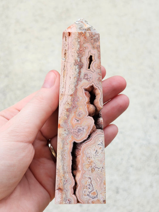 Crazy Lace Agate Tower