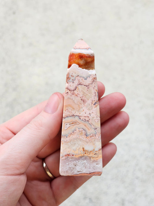 Crazy Lace Agate Tower