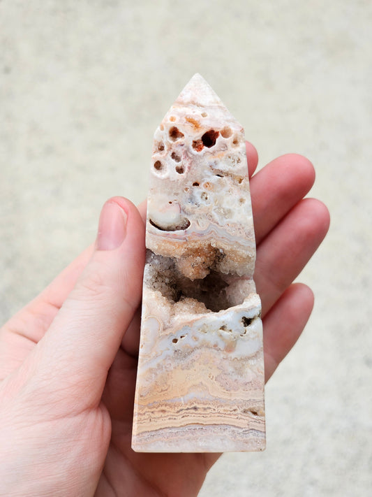 Crazy Lace Agate Tower