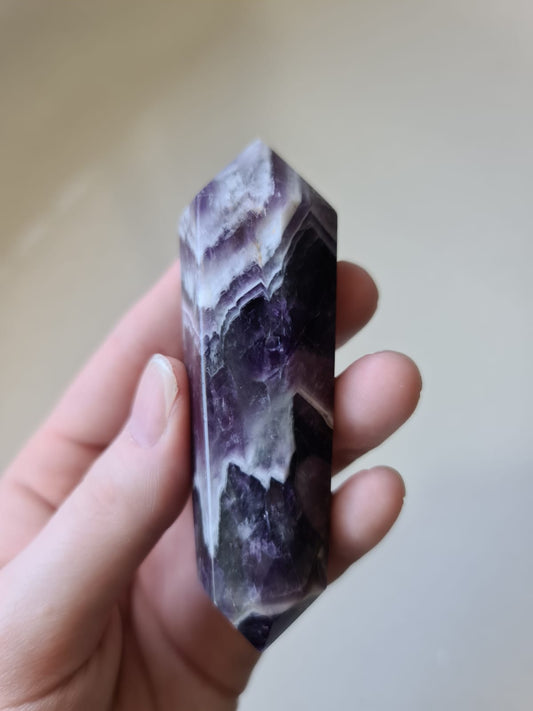 Chevron Amethyst Double Point