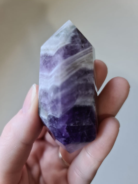 Chevron Amethyst Double Point