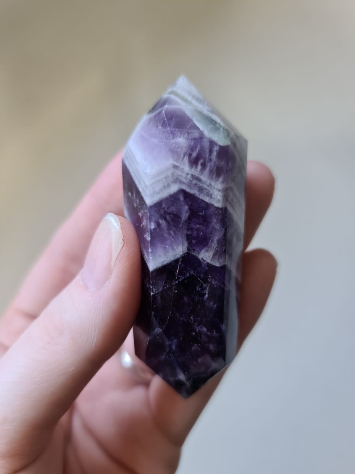 Chevron Amethyst Double Point