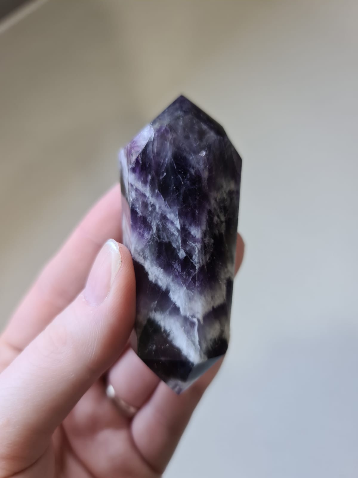 Chevron Amethyst Double Point