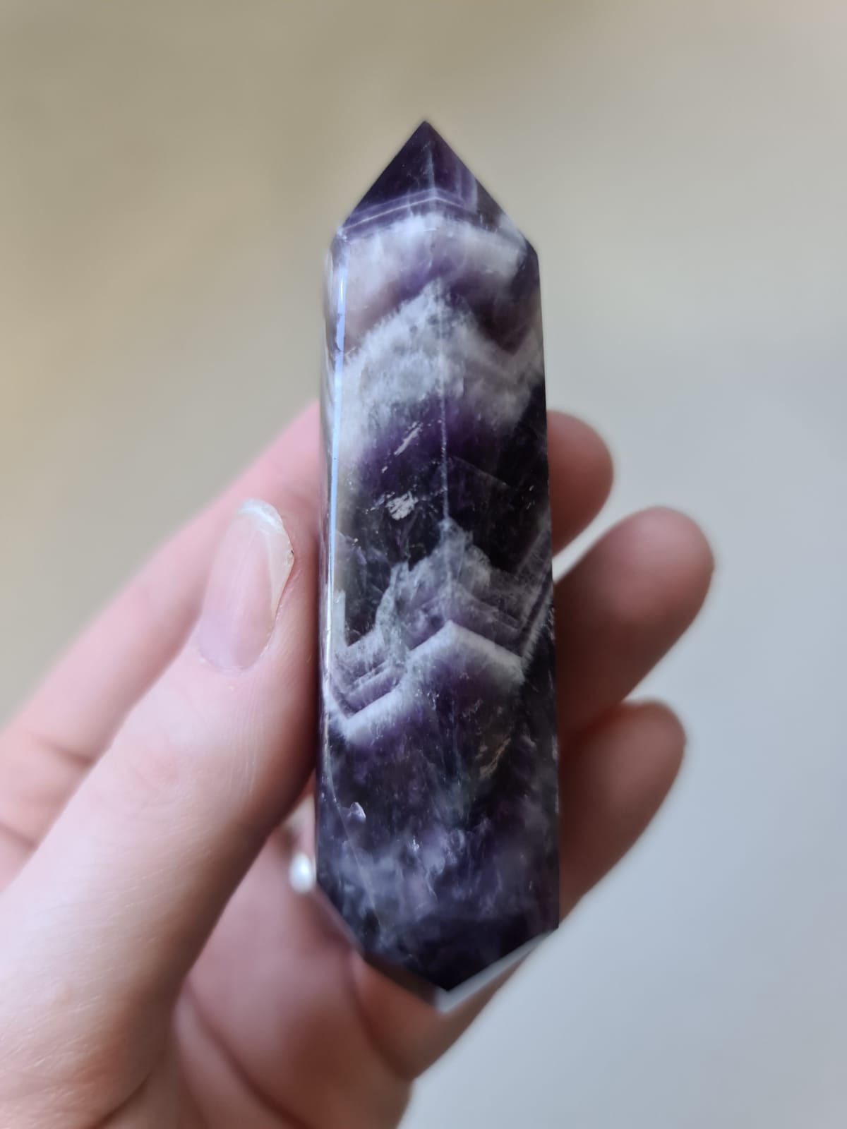 Chevron Amethyst Double Point