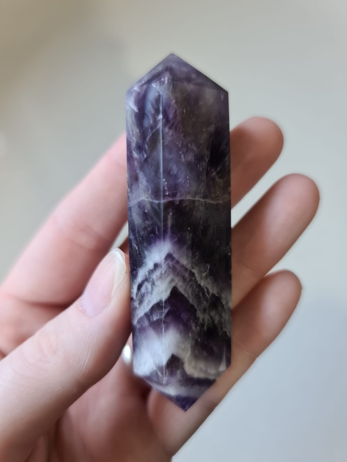 Chevron Amethyst Double Point